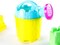 4E’s Novelty 6 Pack Set Mini Watering Cans for Kids 4.5in, Summer Toys Perfect Beach Toys for toddlers and Kids, Flower Watering Can for Indoor & Outdoor Plants, Sand toys